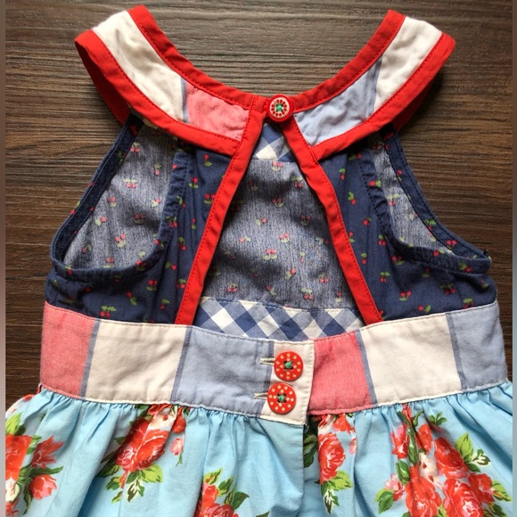 Matilda Jane Holiday Parade Dress Brilliant Daydream Cherry Floral Summer 2T - Picture 12 of 14